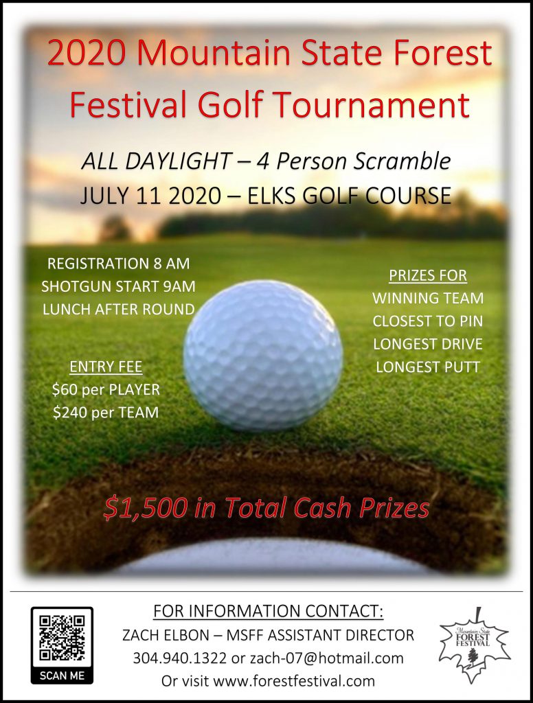 Golf Tournament Flyer Mountain State Forest Festival